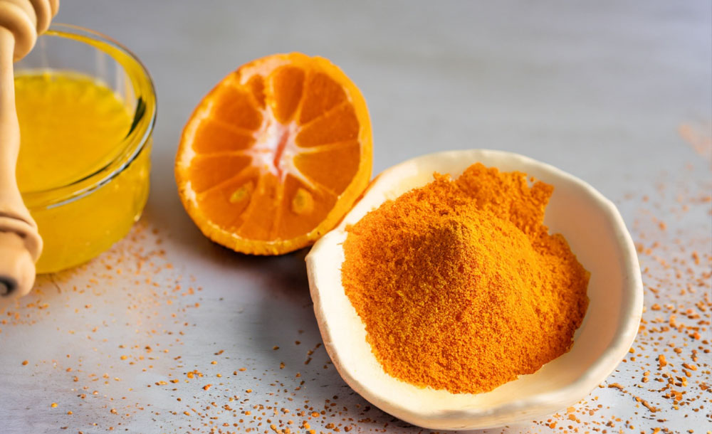 orange peel powder for acne 